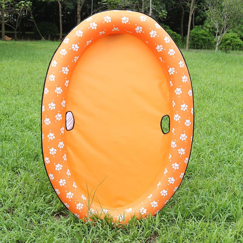 HKM-9341757 Inflatable Dog Swimming Pool Hammock - Portable Pet Floating Bed for Summer Fun