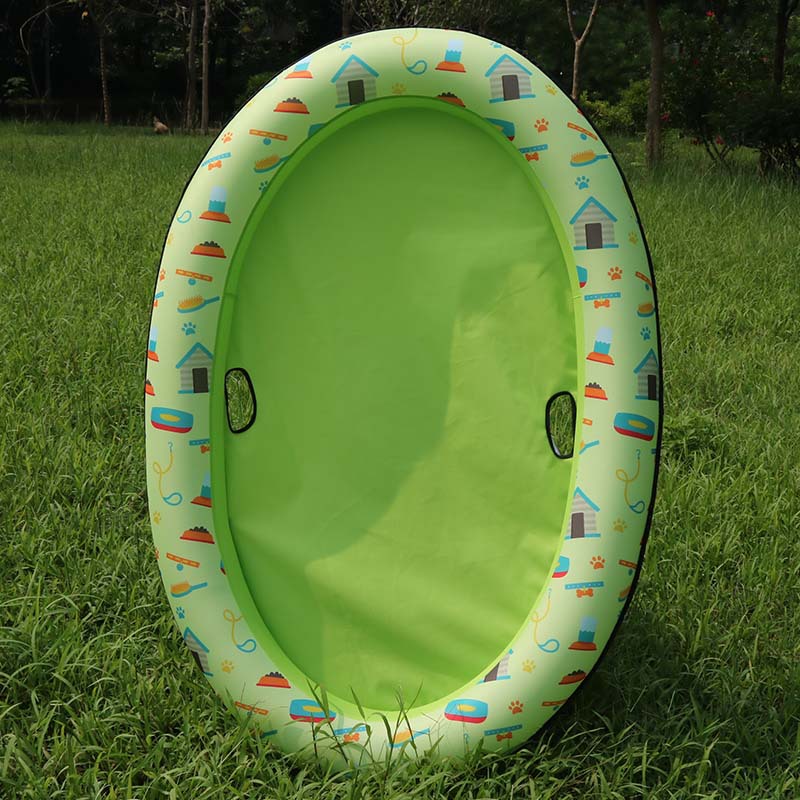 HKM-9341757 Inflatable Dog Swimming Pool Hammock - Portable Pet Floating Bed for Summer Fun