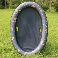 HKM-9341757 Inflatable Dog Swimming Pool Hammock - Portable Pet Floating Bed for Summer Fun
