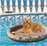 HKM-9341757 Inflatable Dog Swimming Pool Hammock - Portable Pet Floating Bed for Summer Fun
