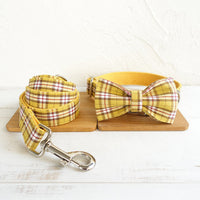 HKM-9341885 Lattice Bow Dog Collar in Polyester ¨C Adjustable Sizes XS to XL