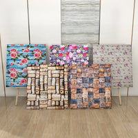 HKM-934291 3D Self-Adhesive Foam Wallpaper for Modern Interior Wall Decoration, Size 70x77cm