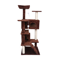 HKM-9343165 Luxury Cat Climbing Frame with Sisal, Plush, and Density Board - Ideal for 1-3 Cats
