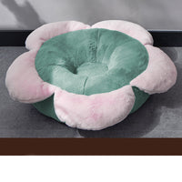HKM-9343933 Removable Washable Flower Nest for Pets - Soft Short Plush, Gray Green, Multiple Sizes