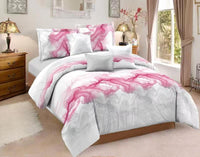 HKM-934419 Abstract Art Ink Quilt Cover Set with Pillow Cases in Various Sizes