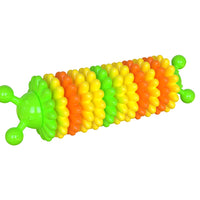 HKM-9344701 Natural Rubber Dog Toothbrush with Serrated Molar Bumps for Effective Teeth Cleaning
