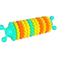 HKM-9344701 Natural Rubber Dog Toothbrush with Serrated Molar Bumps for Effective Teeth Cleaning