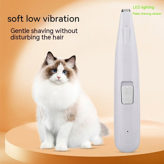 HKM-9345469 Pet Hair Clipper for Cats and Dogs - Rechargeable Electric Shaver, ABS Plastic, 6.5W Power