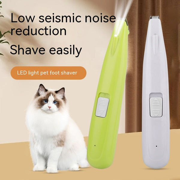 HKM-9345469 Pet Hair Clipper for Cats and Dogs - Rechargeable Electric Shaver, ABS Plastic, 6.5W Power