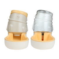 HKM-9345853 Automatic Cat and Dog Feeder with 3.3L Water Dispenser and Crooked Neck Design