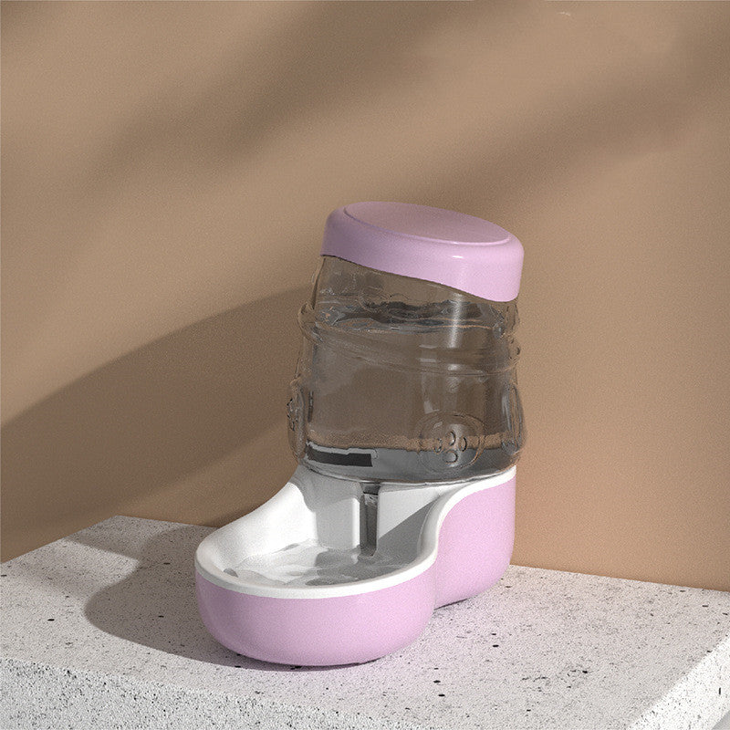 HKM-9345853 Automatic Cat and Dog Feeder with 3.3L Water Dispenser and Crooked Neck Design