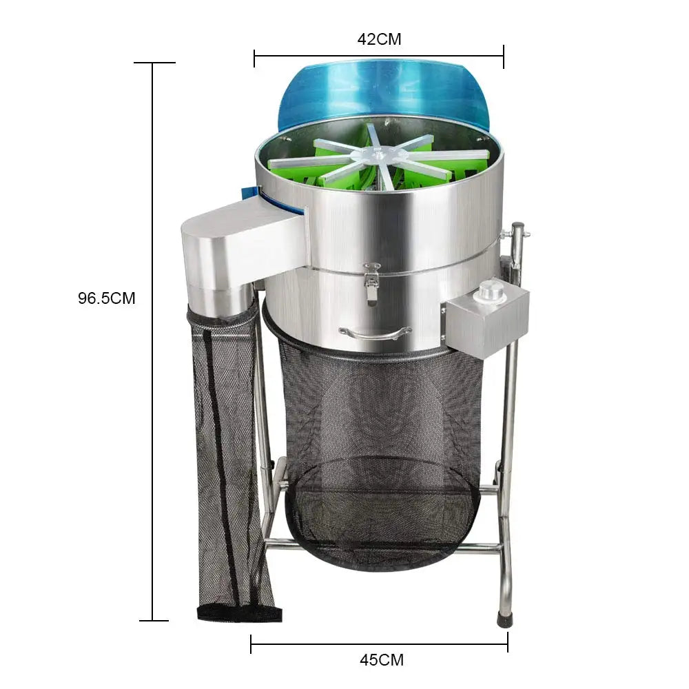 HKM-934611 18-Inch Stainless Steel Automatic Leaf Trimmer with Hydroponic Tipping Bucket for Gardening Tools