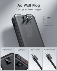 HKM-934803 Portable AC-02F Power Bank – Sleek Design, Lightweight and Convenient Charging Solution