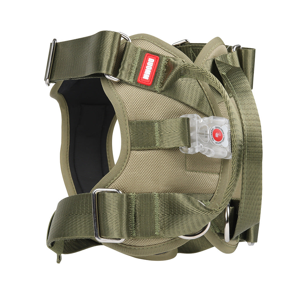 HKM-9348925 Luminous Explosion-Proof Chest Strap in Khaki, Purple, and Black - Oxford Cloth, Multiple Sizes Available