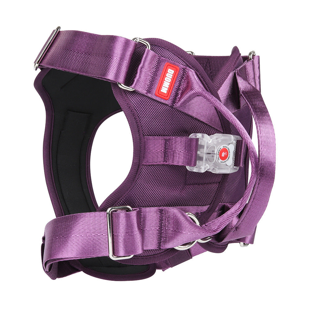 HKM-9348925 Luminous Explosion-Proof Chest Strap in Khaki, Purple, and Black - Oxford Cloth, Multiple Sizes Available