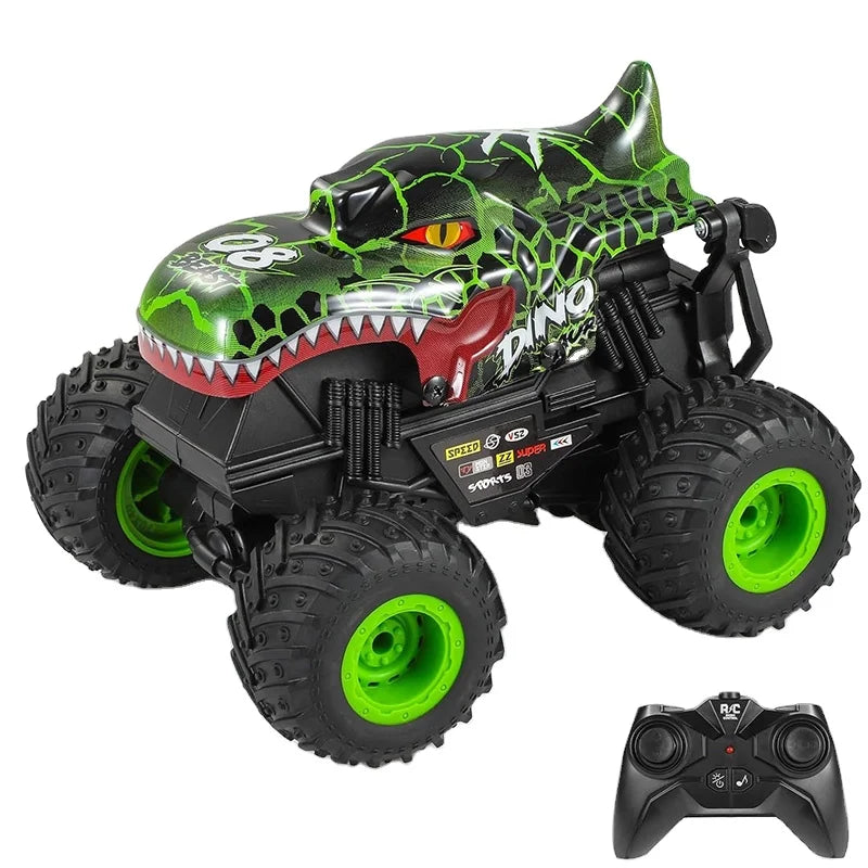 HKM-934931 360° Rotating Remote Control Dinosaur Stunt Truck - 2.4G Electric Crawler for Indoor and Outdoor Play