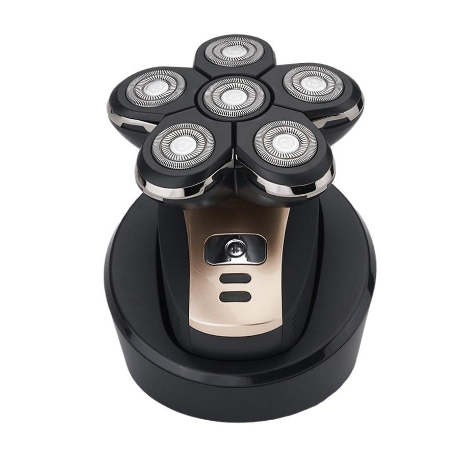 HKM-934931 Five-Head Rechargeable Electric Shaver for Men with Smart Digital Display