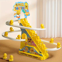HKM-935059 Electric Climbing Duckling Music Toy for Early Education and Play