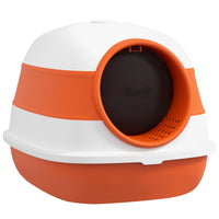 HKM-9351101 Dome Covered Cat Litter Box with Lid – Privacy Design, Easy Clean, Air Freshener Included