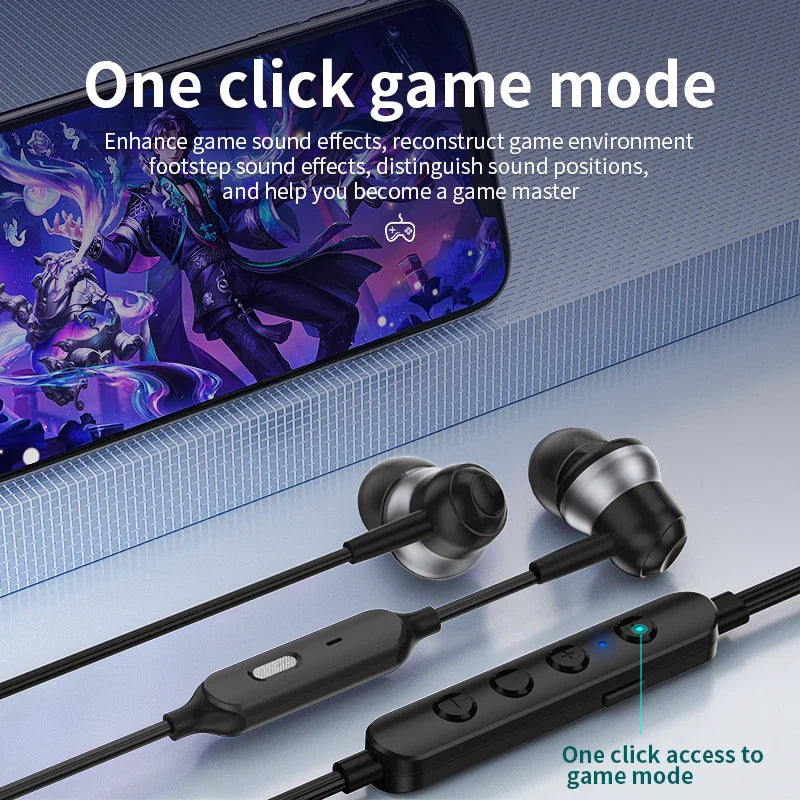 HKM-935315 Wired Type-C Earphone with Microphone for Live Streaming, Singing, and Gaming