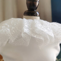 HKM-9353789 Elegant Dog Wedding White Dress Skirt - Polyester, Universal Fit, Multiple Sizes Available