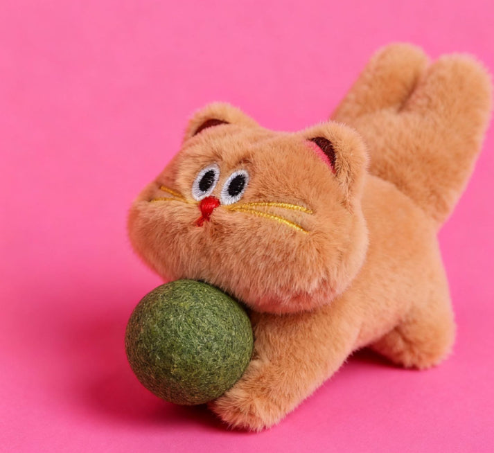 HKM-9355069 Catnip Plush Toy for Cats - Scratch-Resistant and Bite-Resistant Pet Accessory