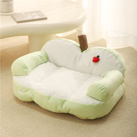HKM-9355453 Four Seasons Universal Cat Nest - Apple Sofa in Yellow/Green for Small Pets
