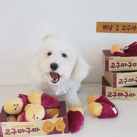 HKM-9356221 Sweet Potato Plush Vocal Toy for Dogs and Cats - Interactive Hide and Seek Fun
