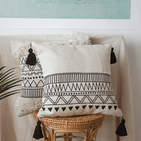 HKM-935635 Cotton and Linen Blend Siesta Pillowcase for Home, Office, and Travel
