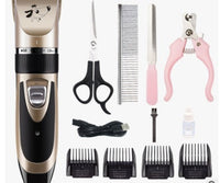 HKM-9356989 Professional Pet Grooming Kit with Quiet Design and Adjustable Blade, 4 Comb AttachmentsIncluded