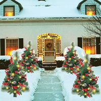 HKM-935699 Christmas Solar-Powered Tree Decoration with Floor Outlet for Courtyard & Lawn Use