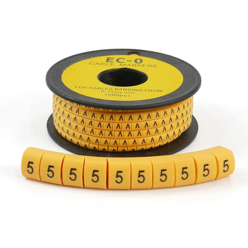 HKM-935699 Plastic Flat Tube PVC Cable Marker for Electric Wiring Identification