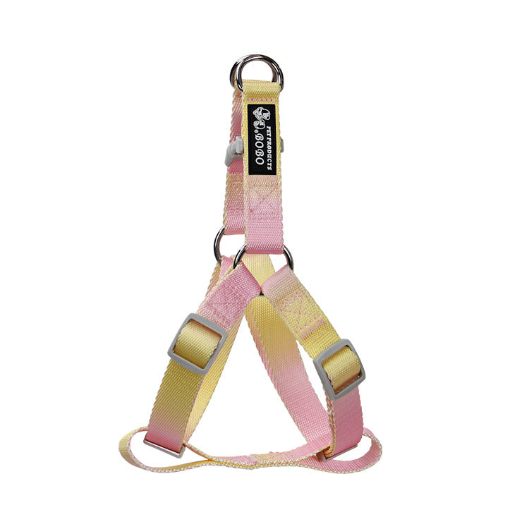 HKM-9360445 Gradient Color Dog Leash Set - Lightweight Nylon with Multiple Color Options