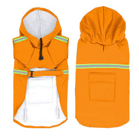 HKM-9360829 Waterproof Reflective Dog Raincoat with Pocket Storage and Adjustable Fit