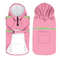 HKM-9360829 Waterproof Reflective Dog Raincoat with Pocket Storage and Adjustable Fit