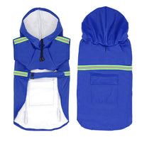 HKM-9360829 Waterproof Reflective Dog Raincoat with Pocket Storage and Adjustable Fit