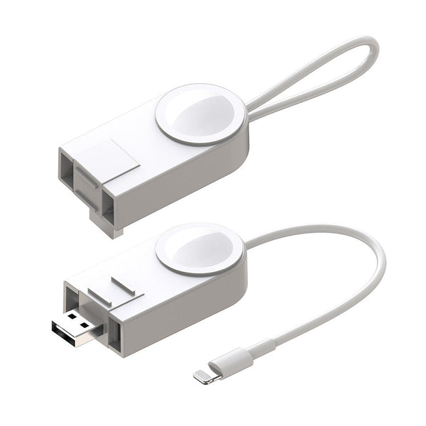 HKM-936083 2-in-1 Wireless Charger for Apple Watch and iPhone - Fast Charging, Compact Design