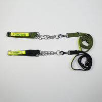 HKM-9360957 Reflective Dog Traction Rope for Large Dogs - Durable PP Material, Black and Green