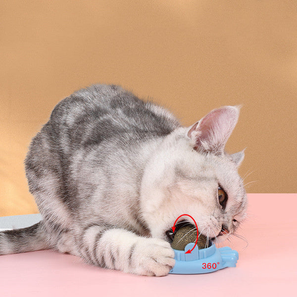 HKM-9361981 Cat Mint Ball Chew Toy - Zihi Molar Toy in Various Colors for Dental Health