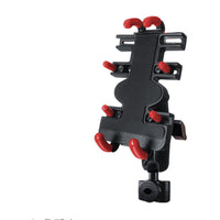 HKM-936275 Aluminum Alloy Mobile Phone Holder for Motorcycles and Scooters - Rearview Mirror Bracket