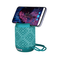 HKM-936275 Portable Mini Bluetooth Speaker with Fabric Design, Waterproof, Card Insertion, and 6-Hour Battery Life