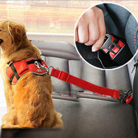 HKM-9363773 Telescopic Dog Traction Belt for Car Travel - ABS Material