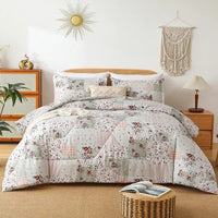 HKM-936403 3-Piece King Comforter Set with 2 Matching Pillowcases for Versatile Bedroom Decor