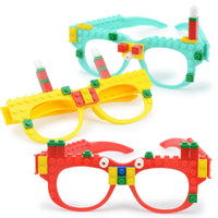 HKM-936403 Creative DIY Building Block Glasses for Kids - Educational Toy Set