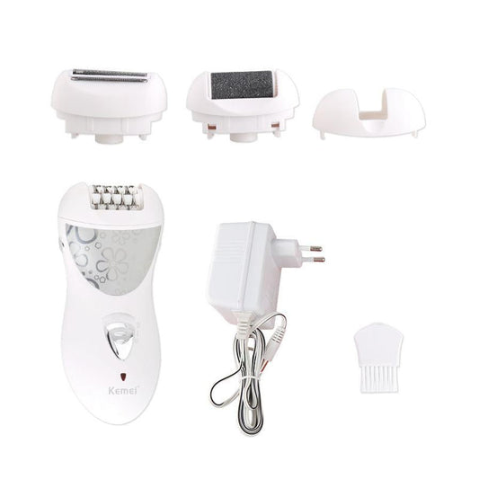 HKM-936467 Multifunctional Electric Lady Care Device - Plucker, Shaver, and Foot Grinder 3-in-1