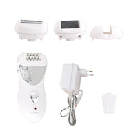 HKM-936467 Multifunctional Electric Lady Care Device - Plucker, Shaver, and Foot Grinder 3-in-1