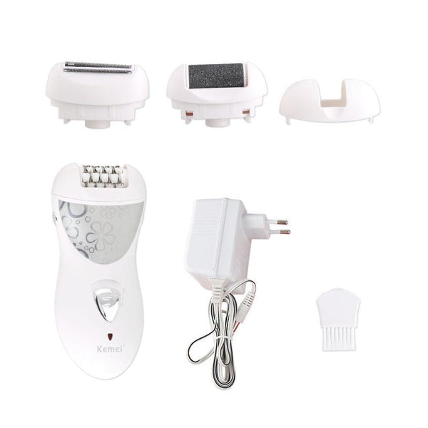 HKM-936467 Multifunctional Electric Lady Care Device - Plucker, Shaver, and Foot Grinder 3-in-1