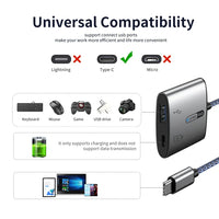 HKM-936467 USB-C OTG Adapter with Charging Port for Android Devices - 2 in 1 Converter Cable