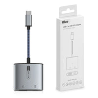 HKM-936467 USB-C OTG Adapter with Charging Port for Android Devices - 2 in 1 Converter Cable