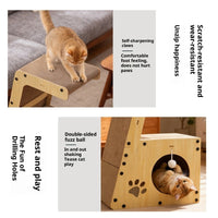 HKM-9367101 Multifunctional Corrugated Paper Cat Scratching Board and Bed with Replacement Core